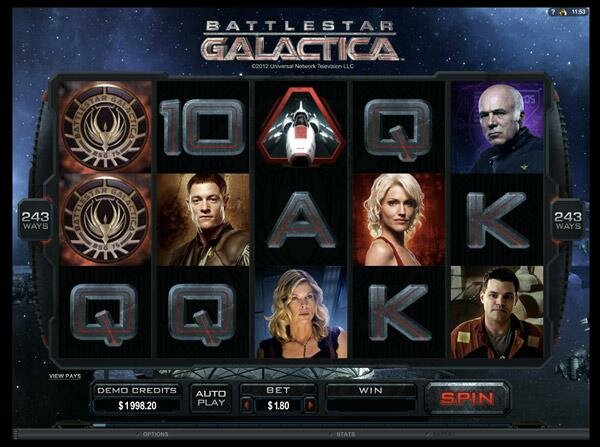 Грати Безкоштовно або на Гроші в Гральний Автомат Battlestar Galactica 