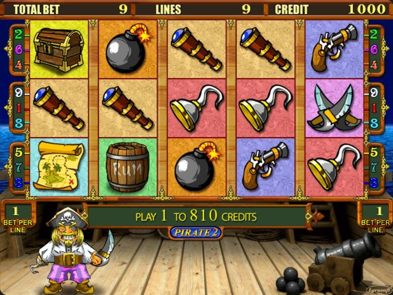 Играть Бесплатно или на деньги в игровые автоматы Pirate 2