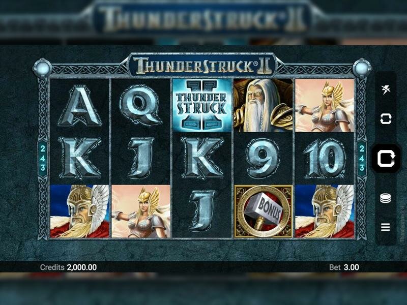 Грати Безкоштовно або на Гроші в Гральний Автомат Thunderstruck 2