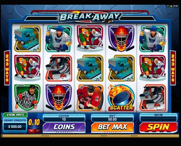 Играть Бесплатно или на деньги в игровые автоматы Break Away