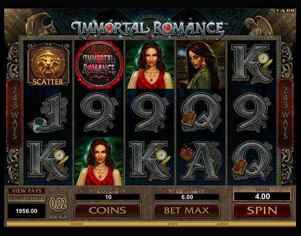 Грати Безкоштовно або на Гроші в Гральний Автомат Immortal Romance