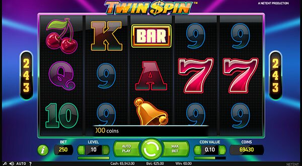 Грати Безкоштовно або на Гроші в Гральний Автомат Twin Spin